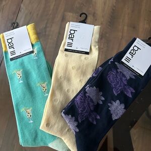 Bar III Colorful Sock Trio (3 pairs)